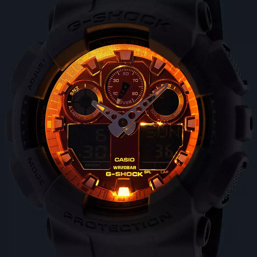 Casio G-Shock GA-100FL-8A  Фото 2