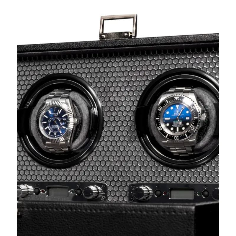 Luxewood Шкатулка для 2 часов с автоподзаводом  TIMESTORY TSBD02VBL  Фото 2