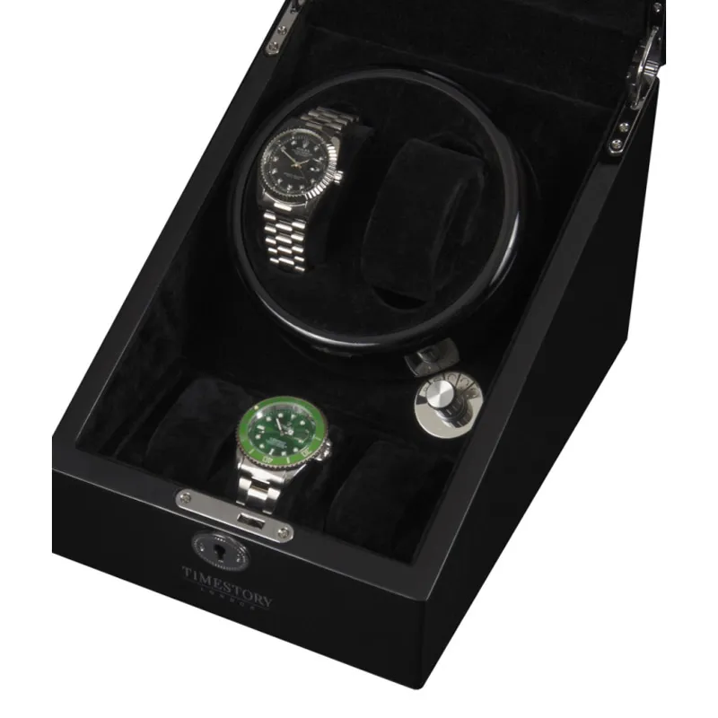 TIMESTORY Шкатулка для 2 часов с автоподзаводом  TIMESTORY TSAT02BV  Фото 4