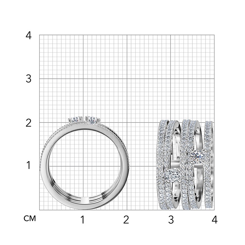 ALROSA Diamonds 0C438121S Кольцо  Фото 5