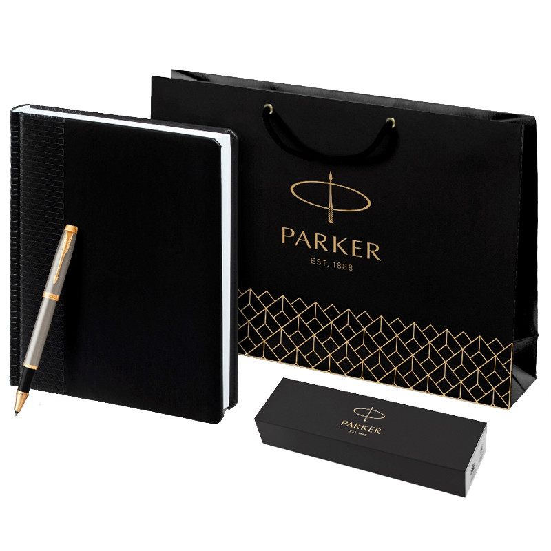 Parker Набор: Роллер IM Brushed Metal GT RB (1931663) + Ежедн. черн. рифл. (1931663MAL) 