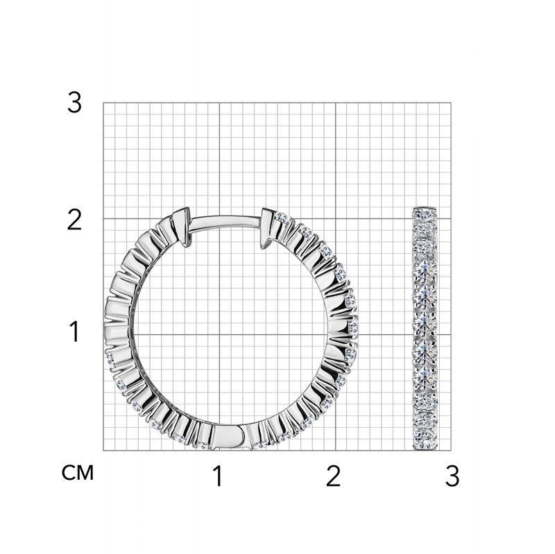  ALROSA Diamonds 1P210121S Серьги Premium Фото 4