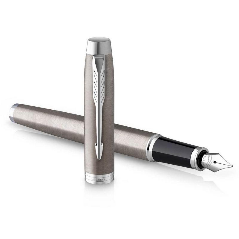 Parker Набор Parker IM Stainless Steel CT шариковая ручка и перьевая ручка (2183058)  Фото 4