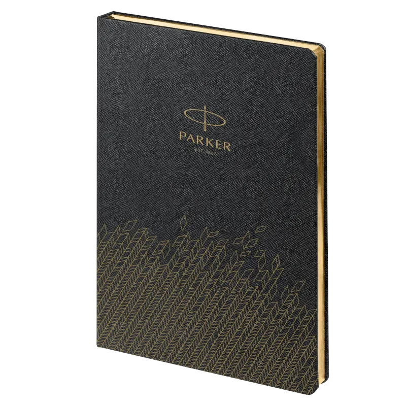 Parker P_1113305 Ежедневник недатированный, черный c нанесением Logo 