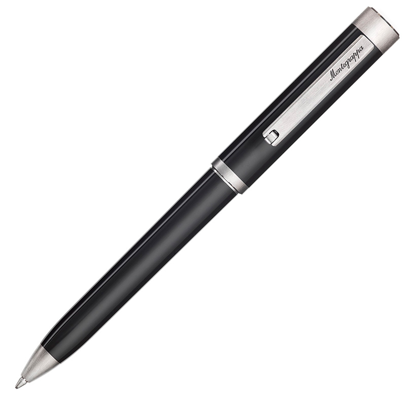 Montegrappa ZERO-IP-P-BP Шариковая ручка Montegrappa Zero Black Yellow Palladium  Фото 1