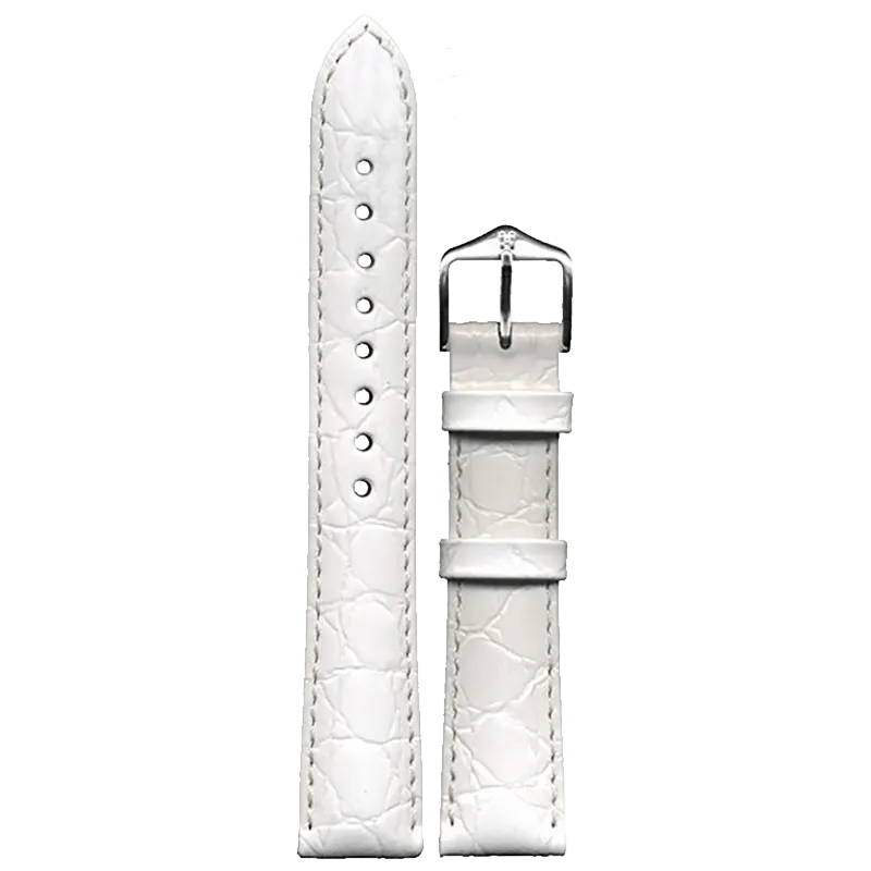 HIRSCH Ремешок 1230 28 00 16 Silver Sette Crocograin 