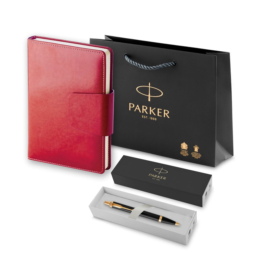 Parker Набор: Шариковая ручка IM Corel Black GT BP (1931666) + Ежедневник красн.недат (1933352_041666)  Фото 5