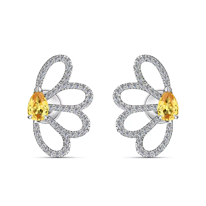 ALROSA Diamonds 9R469Y21S Пуссеты  Фото 1