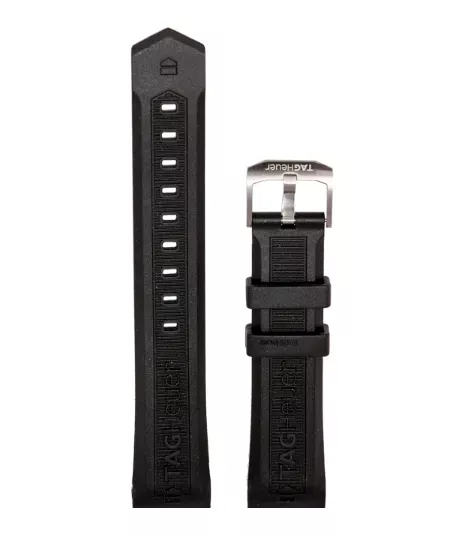 Tag Heuer Ремень каучук черный Tag Heuer  20мм, WAF201*/WAF1010/CAF711*(BT0710)  Фото 2