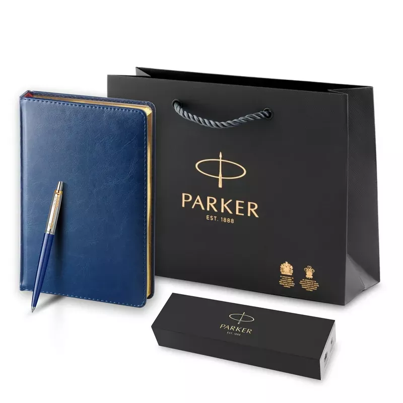 Parker Набор: Шариковая ручка K160 Jotter Special Blue GT BP (1902662) + Ежедневник син. недат. (190312_804  Фото 8