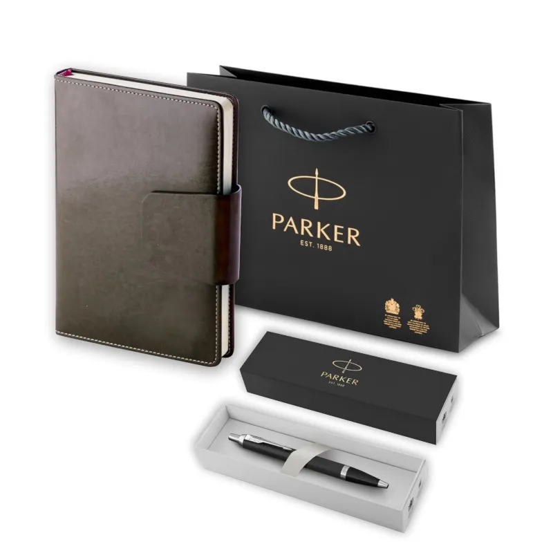 Parker Набор: Шариковая ручка IM Mat Black CT BP (2143632) + Ежедн. недат. черный (2143352_013632)  Фото 1