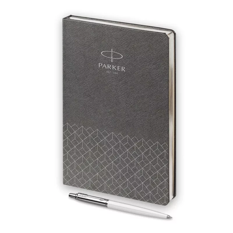 Parker Набор:Шар.ручка K60 Jotter Special White CT BP (0032930) + Ежедн. серый недат. (R0031110_5102930)  Фото 3