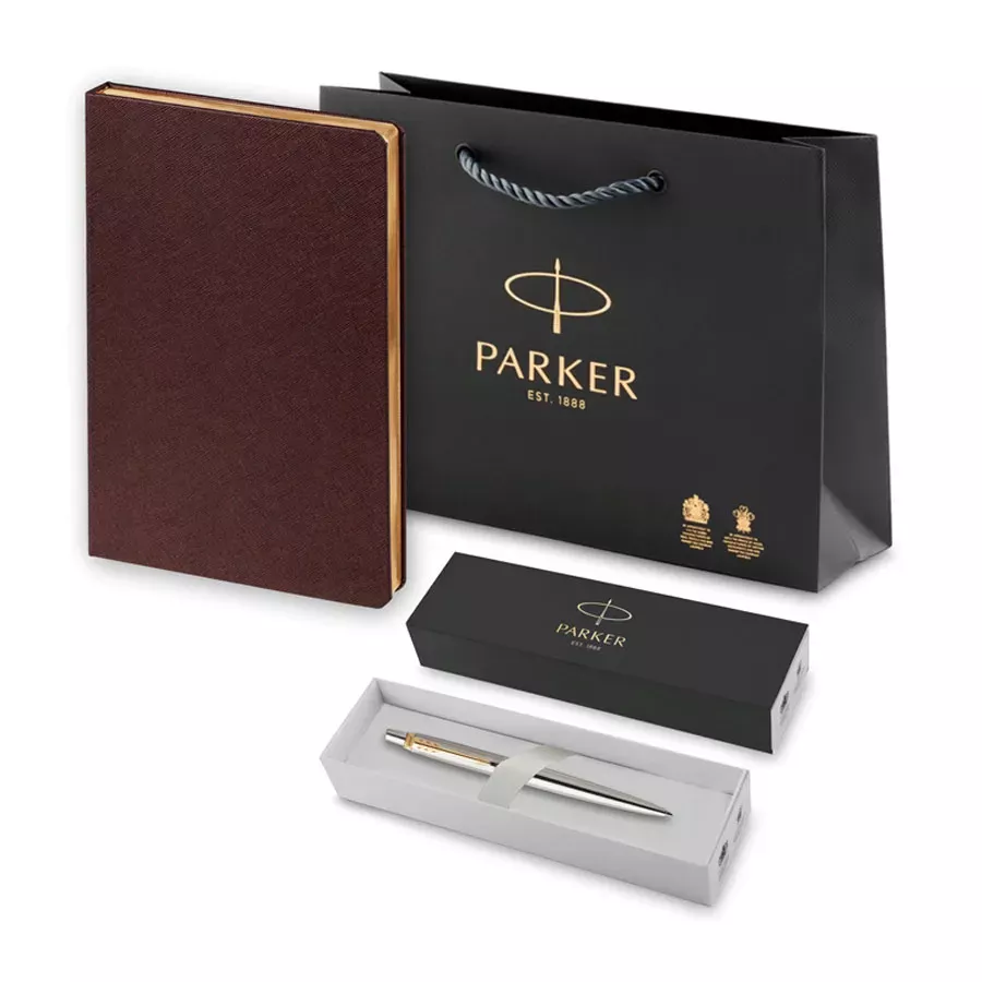 Parker Набор: Шарик. IM Premium Warm Silver GT RB (1931687) + Ежедн. недат.кор. + пакет(193349_41687) 