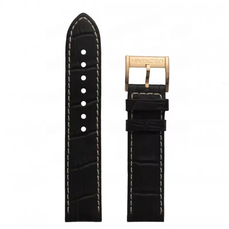 Hamilton Ремень Hamilton т.коричн. 20мм, роз.пряжка H32545/H32549/H32645 JazzMaster ViewMatic 