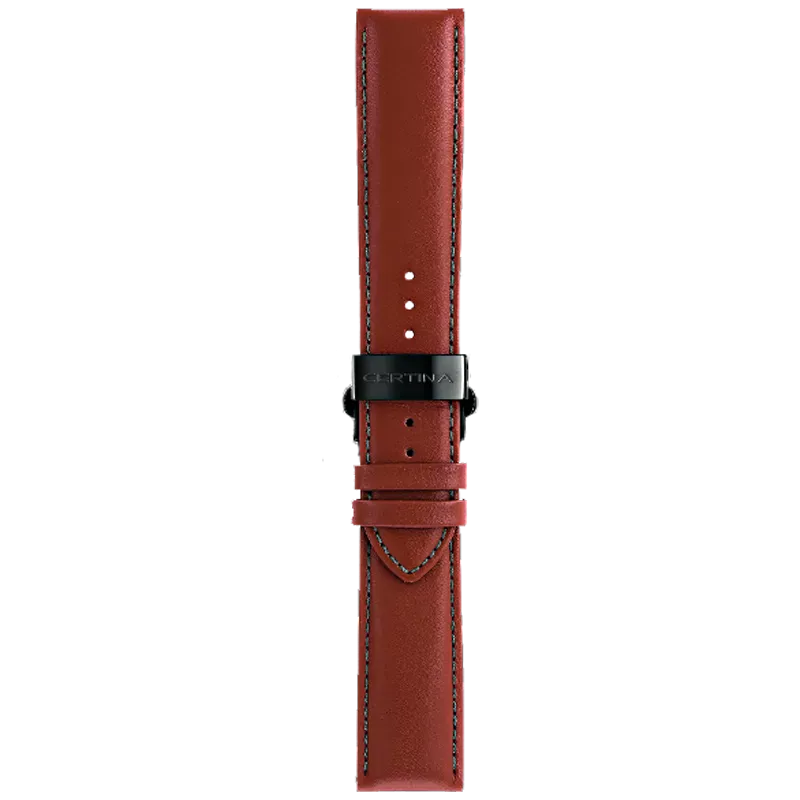 Certina Ремень Certina 22мм коричн. C001.647 черная клипса (C600021412) 