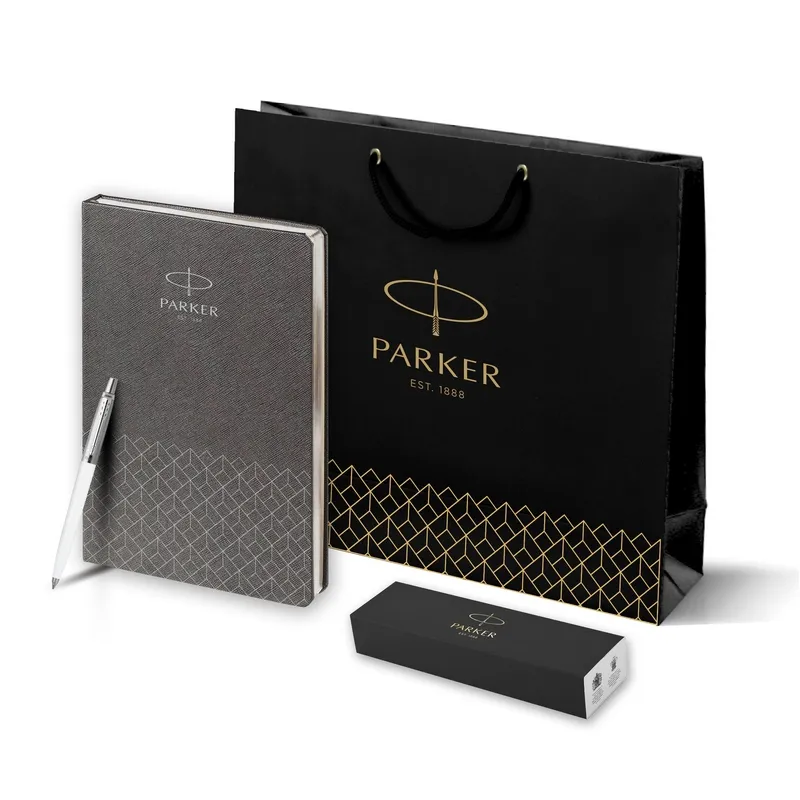 Parker Набор:Шар.ручка K60 Jotter Special White CT BP (0032930) + Ежедн. серый недат. (R0031110_5102930)  Фото 8