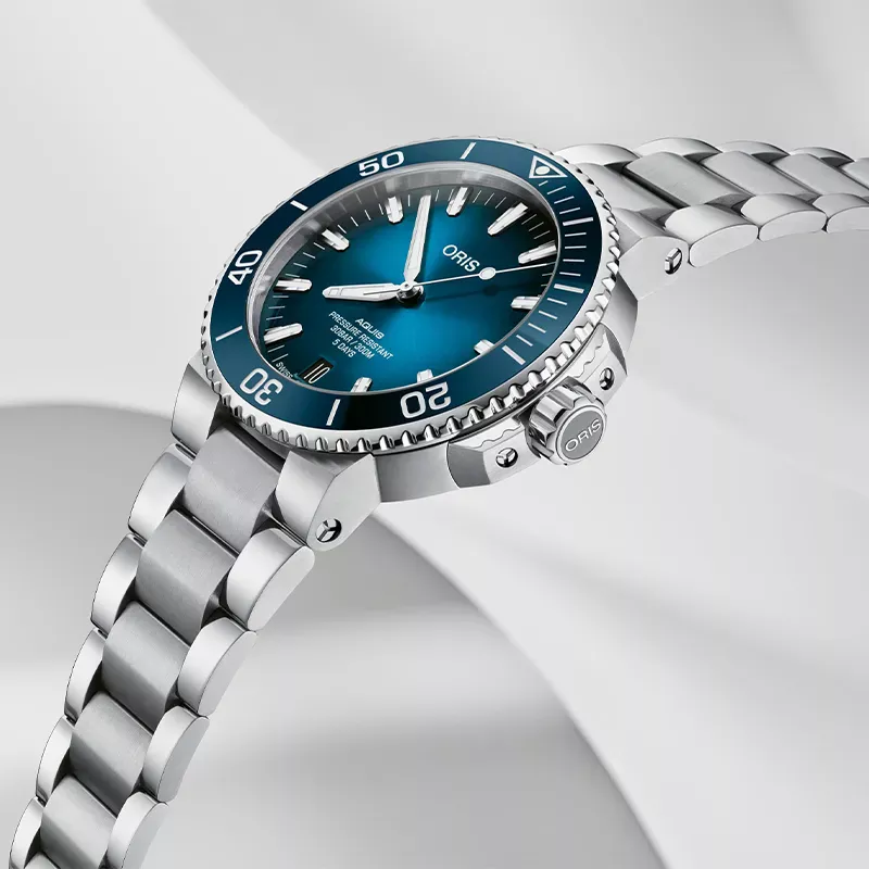 Наручные часы  Oris 400 7763 4135-07 8 24 09PEB Aquis Фото 4