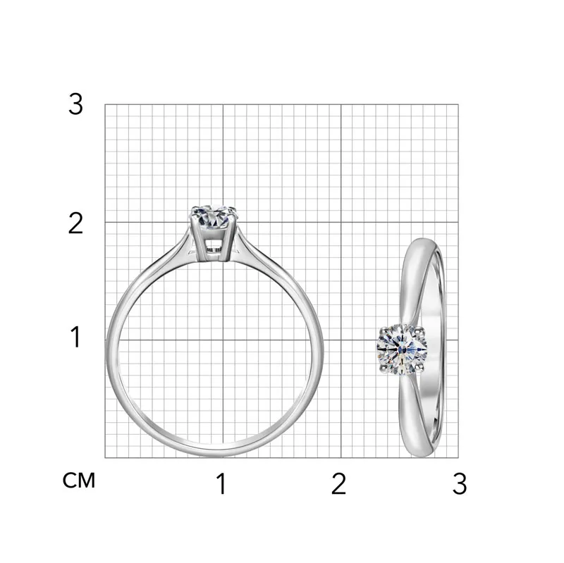 ALROSA Diamonds 0C558121S Кольцо  Фото 4