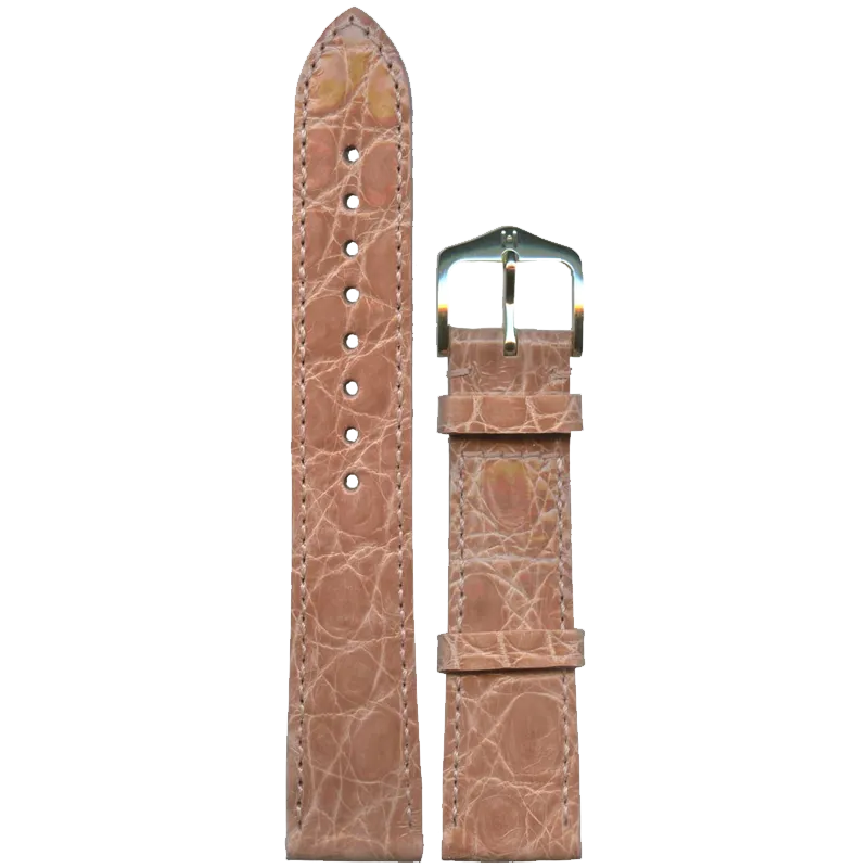 HIRSCH Ремешок 1890 08 22 18  Gold Sette Genuine Croco 