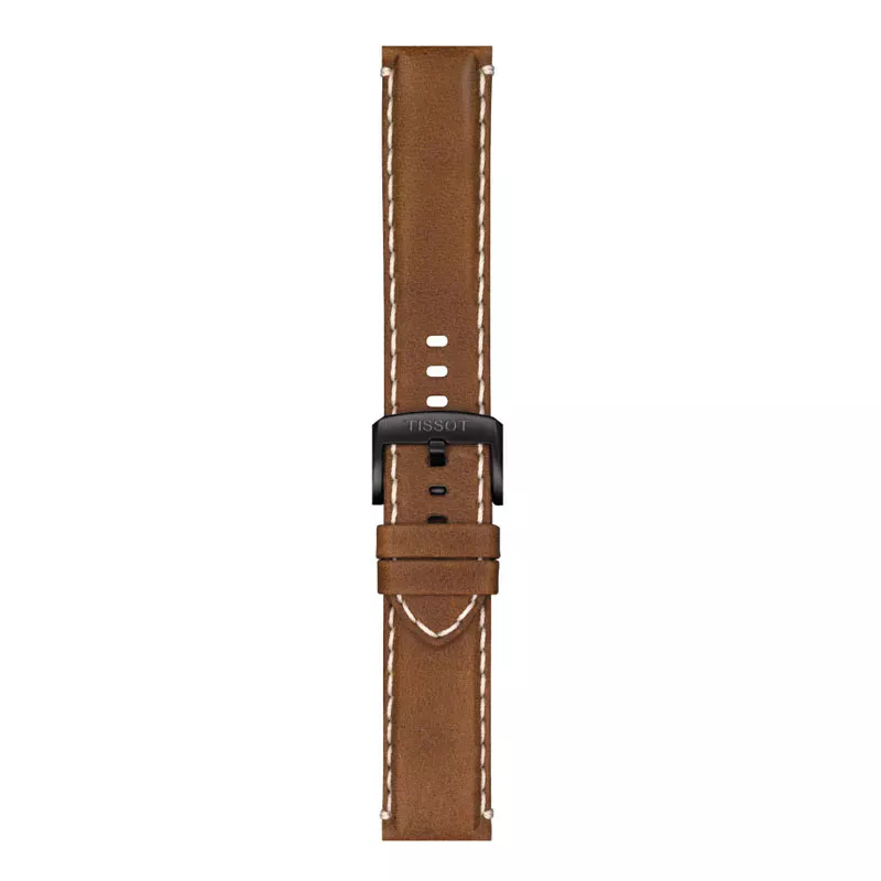 Tissot T600044978 Ремень коричн. бел.строчка 