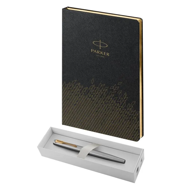 Parker Набор:Пер.ручка Parker Jotter Stainless Steel GT FP (2030948) +Ежедн.черн. недат. (2031110_5330948)  Фото 6