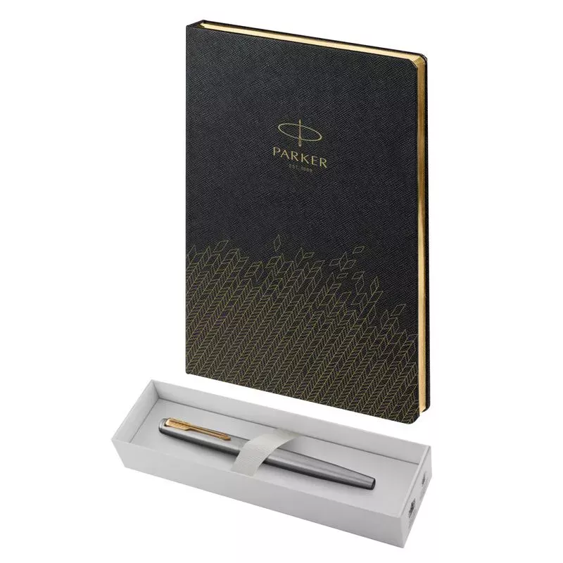Parker Набор:Пер.ручка Parker Jotter Stainless Steel GT FP (2030948) +Ежедн.черн. недат. (2031110_5330948)  Фото 6