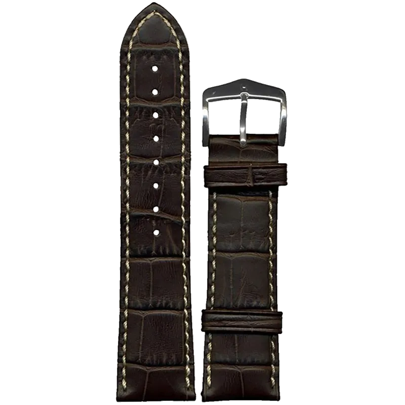 HIRSCH Ремешок 1030 28 10 24 Silver Sette Modena 