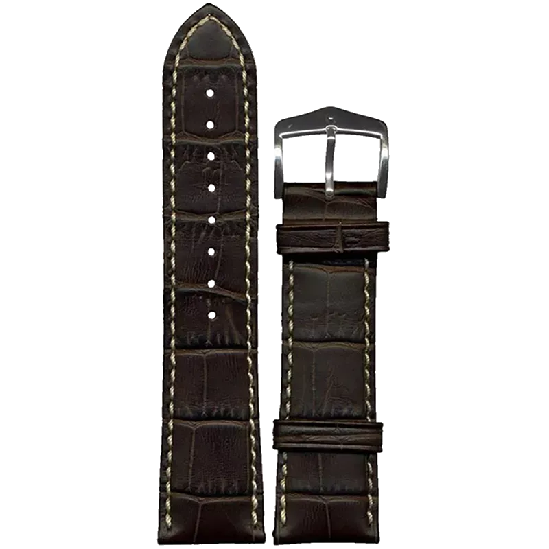 HIRSCH Ремешок 1030 28 10 24 Silver Sette Modena 