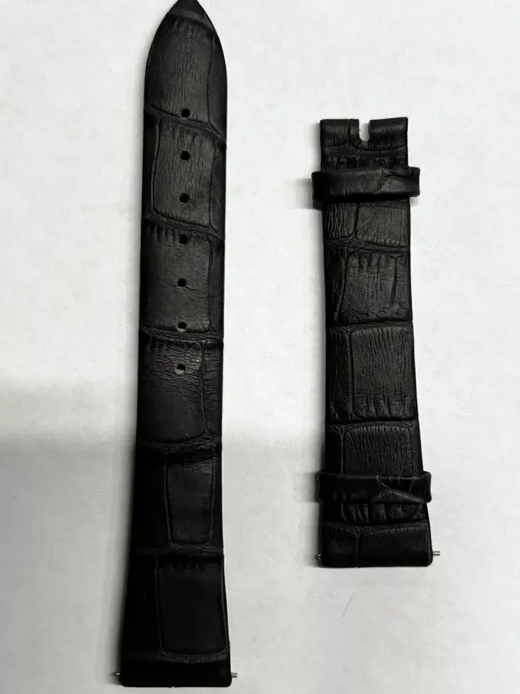 Maurice Lacroix Ремень серый кожаный Maurice Lacroix 18/14мм для DV5012, без замка (ML635-000016) 