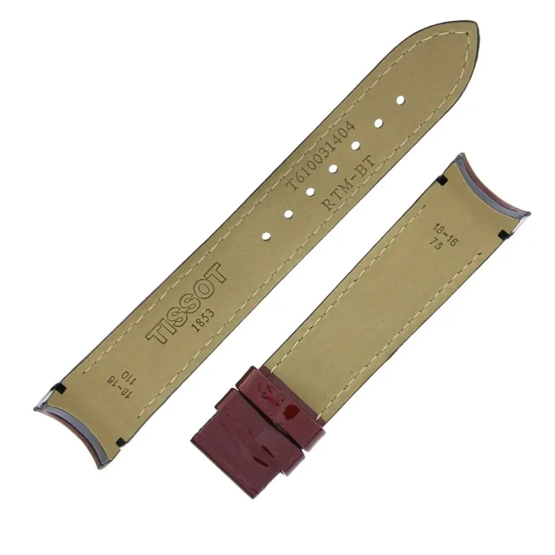 Tissot Ремень 18мм бордо T035.210 (T610031404)  Фото 2