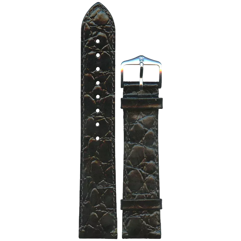 HIRSCH Ремешок 1232 28 50 20 Silver Sette Crocograin 