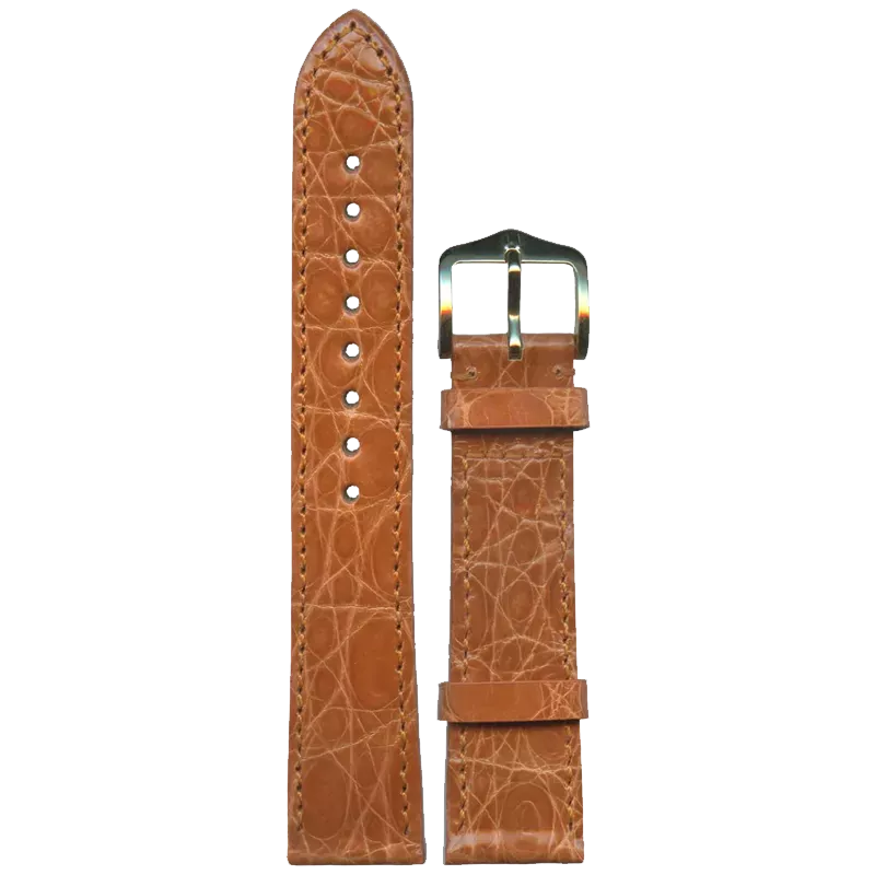 HIRSCH Ремешок 1890 08 76 18 Gold Sette Genune Croco 