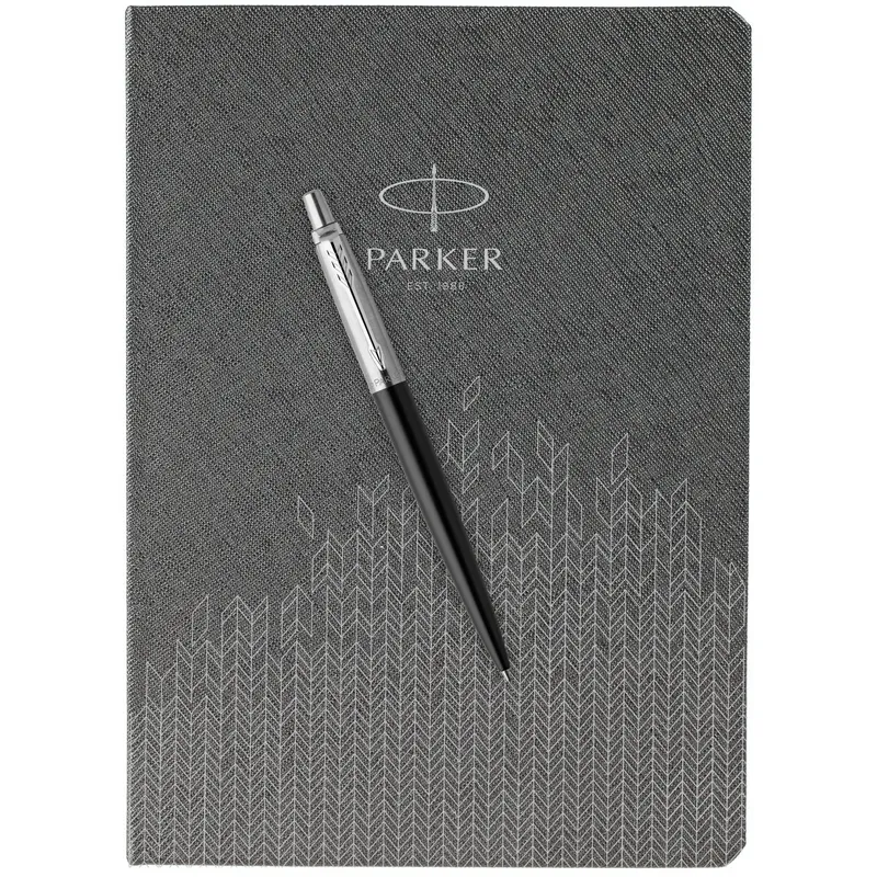 Parker Набор:Шар.ручка Jotter Satin Black CT BP (1953184) + Ежедневник серый недат. (PL1951110_5103184)  Фото 5