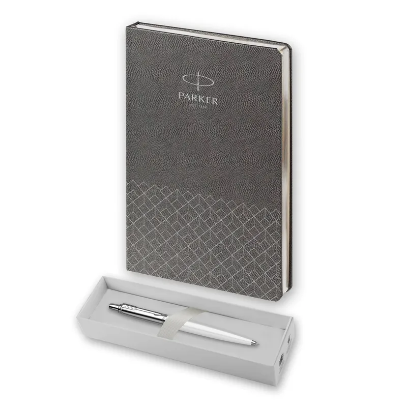 Parker Набор:Шар.ручка K60 Jotter Special White CT BP (0032930) + Ежедн. серый недат. (R0031110_5102930)  Фото 6