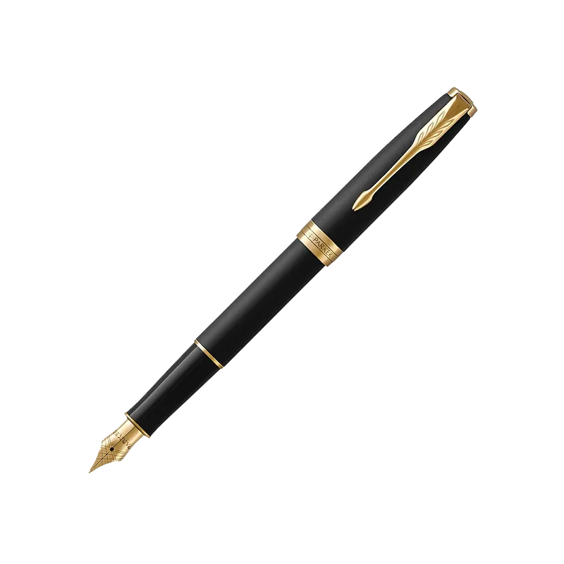 Parker F528N Sonnet Matte Black GT FP (1931516) 