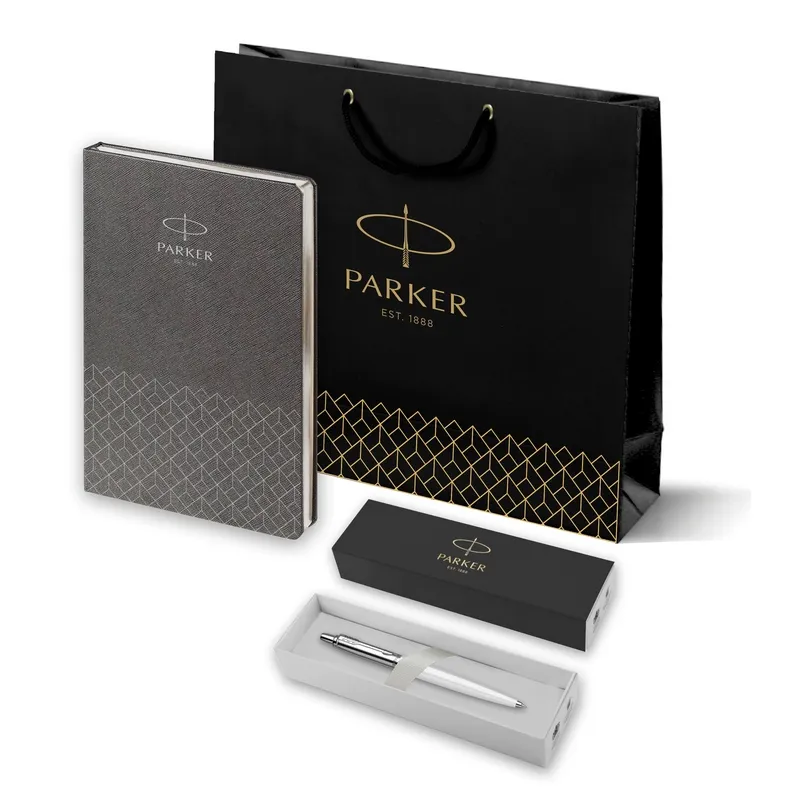 Parker Набор:Шар.ручка K60 Jotter Special White CT BP (0032930) + Ежедн. серый недат. (R0031110_5102930)  Фото 1