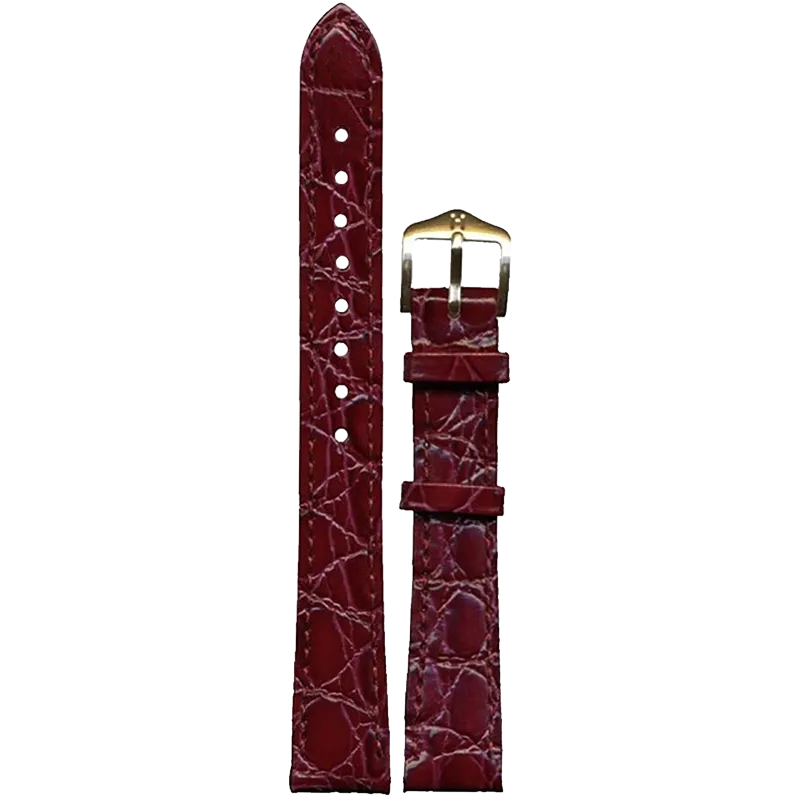 HIRSCH Ремешок 1230 28 60 16 Gold Sette Crocograin 