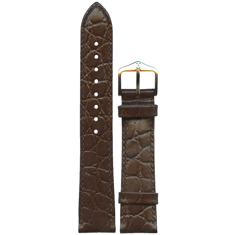 HIRSCH Ремешок 1230 28 20 18 Gold Sette Crocograin 