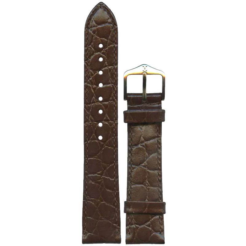 HIRSCH Ремешок 1230 28 20 18 Gold Sette Crocograin 