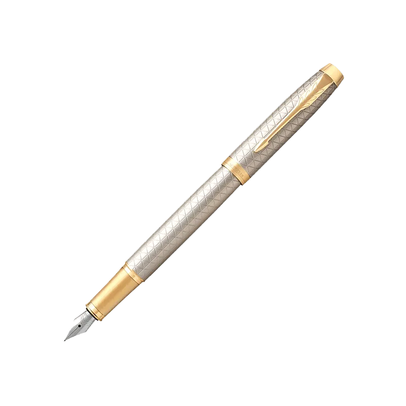 Parker F323 IM Premium Warm Silver (Grey) GT FP (1931684)  Фото 1