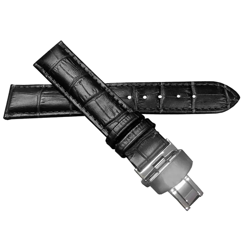 J.A.WILLSON G109B/ANA-3022/18 ремень д/часов с клипсой черный 22х18мм 