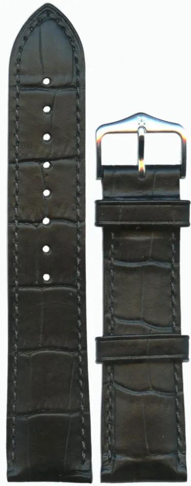 HIRSCH Ремешок 0102 80 50 22  Silver Sette Duke 