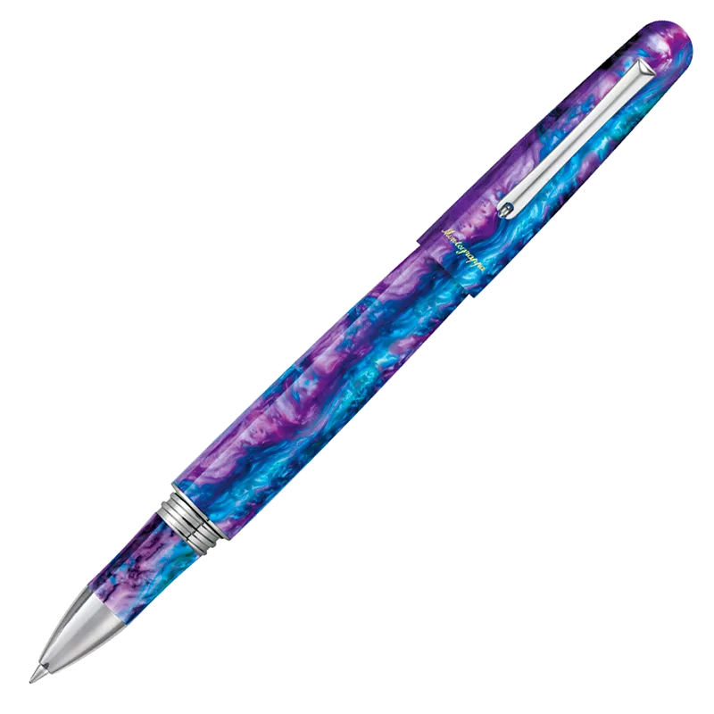 Montegrappa ELMO01-CG-RB Ручка-роллер Montegrappa Elmo 01 Fantasy Blooms Blue Cross Gentian 