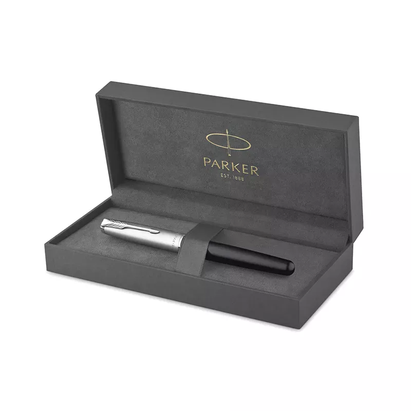 Parker F546 Sonnet Black Steel  CT FP (2146864)  Фото 2