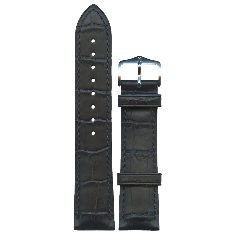 HIRSCH Ремешок 0102 80 80 22 Silver Sette Duke 