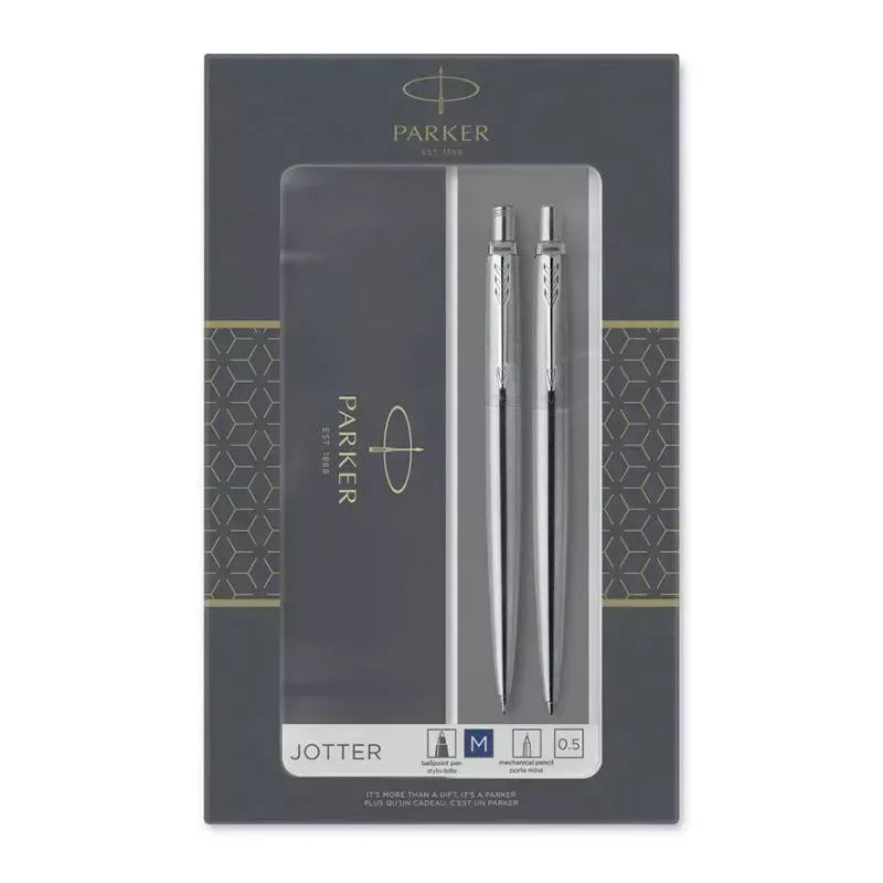 Parker SKB63 Набор  Jotter  Stainless Steel CT ручка+карандаш (2093256) 