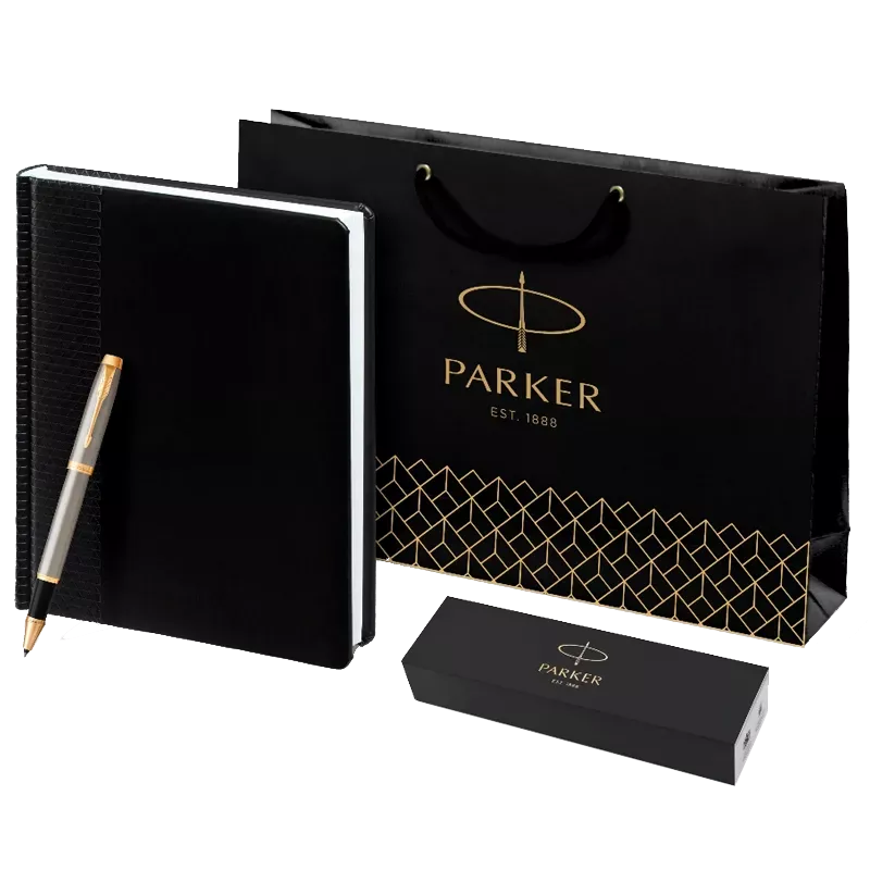 Parker Набор: Роллер IM Brushed Metal GT RB (1931663) + Ежедн. черн. рифл. (1931663MAL) 