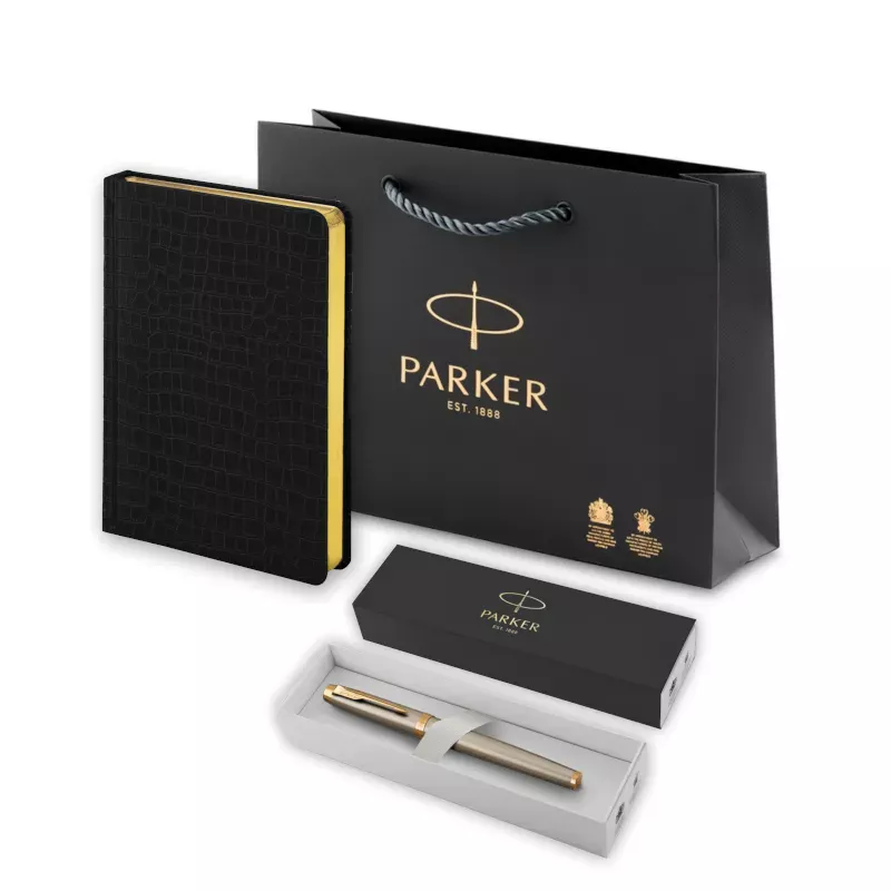 Parker Набор: Роллер IM Brushed Metal GT RB (1931663) + Ежедн. недат.кор. (193349_41663)  Фото 1