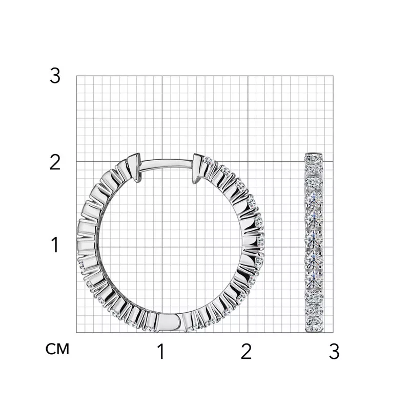 ALROSA Diamonds 1P210121S Серьги  Фото 4