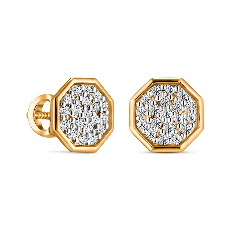 ALROSA Diamonds 9P142H25S Пуссеты  Фото 1